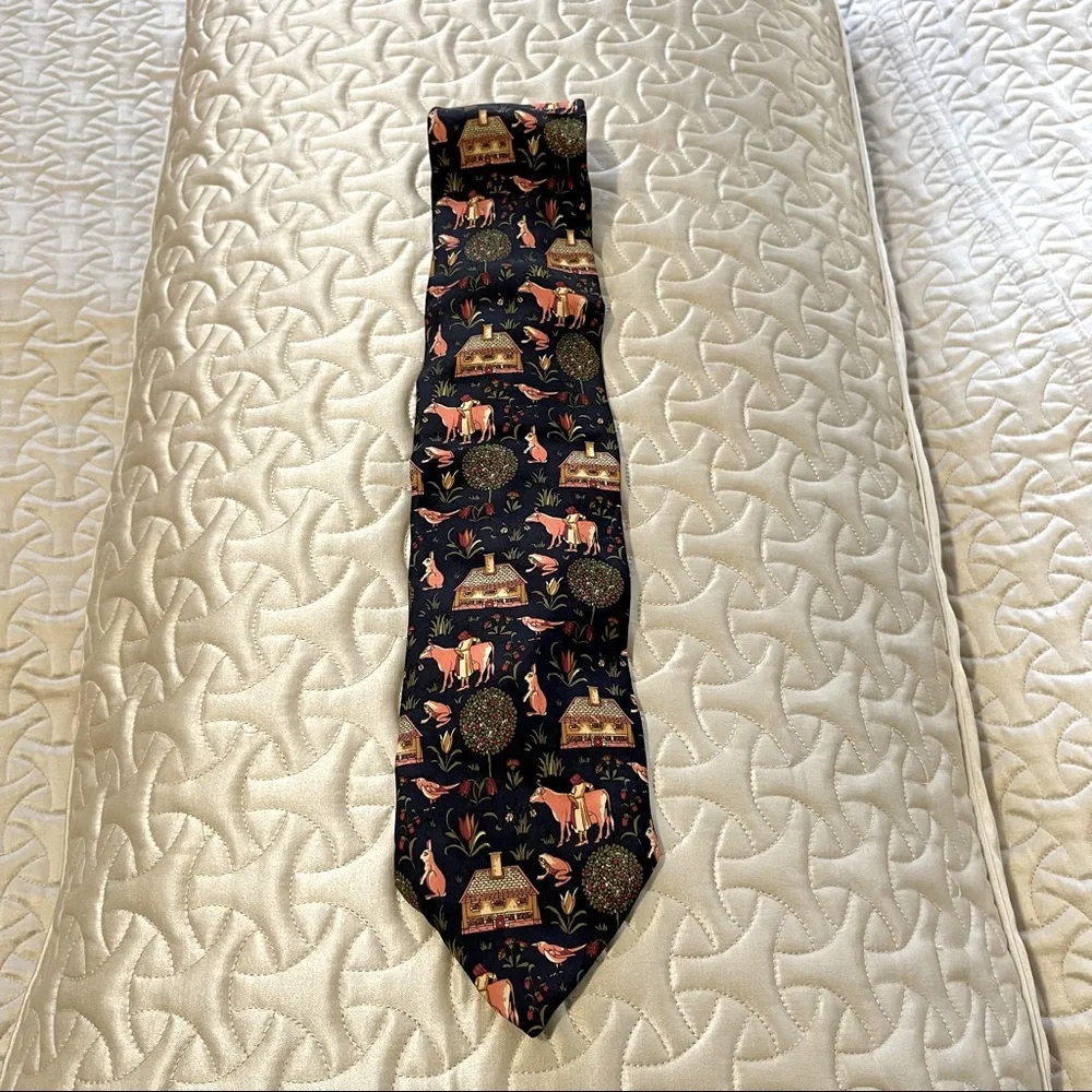 π Lovely Vintage Italian silk tie - Picture 1 of 7